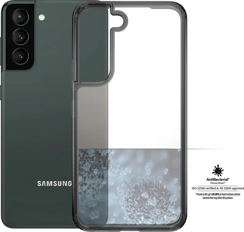 HardCase Samsung Galaxy S22 Plus Hoesje Transparant från PanzerGlass i Svart – produktbild