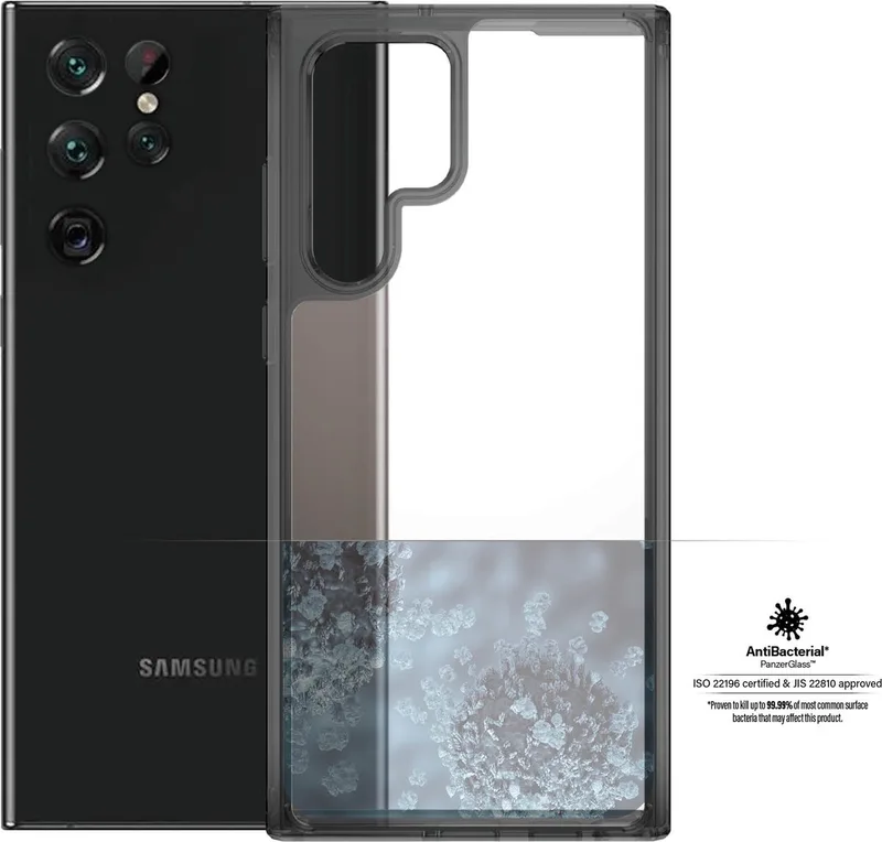 HardCase Samsung Galaxy S22 Ultra Hoesje Transparant by PanzerGlass in Black – product photo