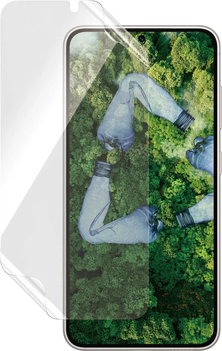 Matrix Hybrid Geschikt voor Samsung Galaxy S23 - Display Folie Antibacterieel - Gerecycled Plastic - Compatibel met Fingerprint - Case Friendly von PanzerGlass – Produktfoto