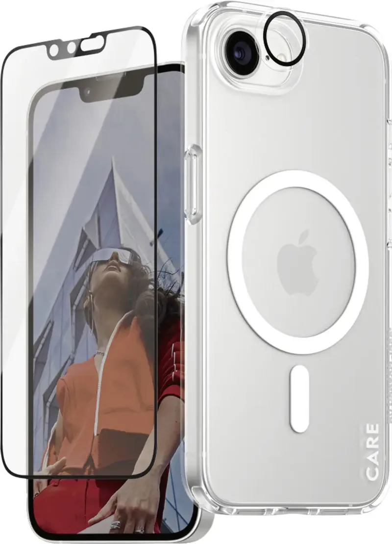 PanzerGlass 3-in-1 Case Flagship Set (hoesje + beschermglas) Apple iPhone 16e Meerdere kleuren MagSafe compatible, Stootbestendig by PanzerGlass – product photo