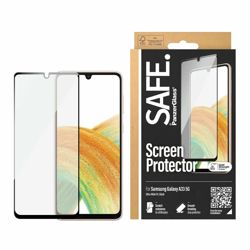 SAFE by PanzerGlass Case Friendly Screenprotector geschikt voor Samsung Galaxy A33 van PanzerGlass – productfoto