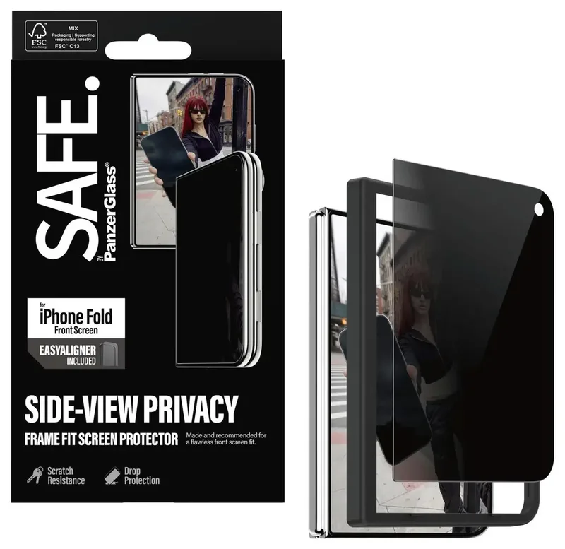 SAFE by PanzerGlass Privacy Screenprotector Ultra Wide Fit met applicator geschikt voor Apple iPhone Duo by PanzerGlass – product photo 2 of 2