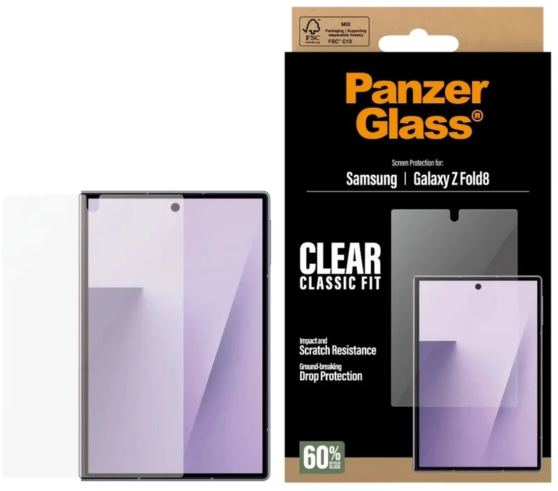 Screen Protector Samsung Galaxy Z Fold 8 Classic Fit von PanzerGlass – Produktfoto