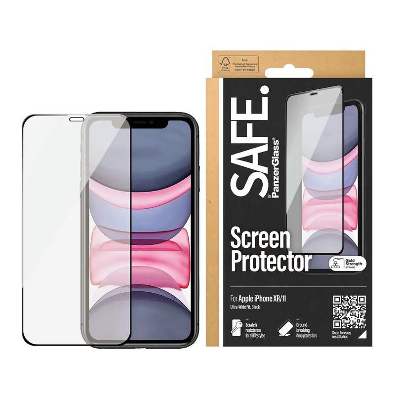 Screenprotector geschikt voor Apple iPhone 11 Glazen | PanzerGlass Premium Screenprotector - Case Friendly von PanzerGlass – Produktfoto
