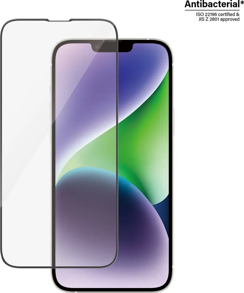 Screenprotector geschikt voor Apple iPhone 14 Plus Glazen | PanzerGlass Ultra-Wide Fit Screenprotector - Case Friendly + Installatie Frame - Zwart by PanzerGlass – product photo