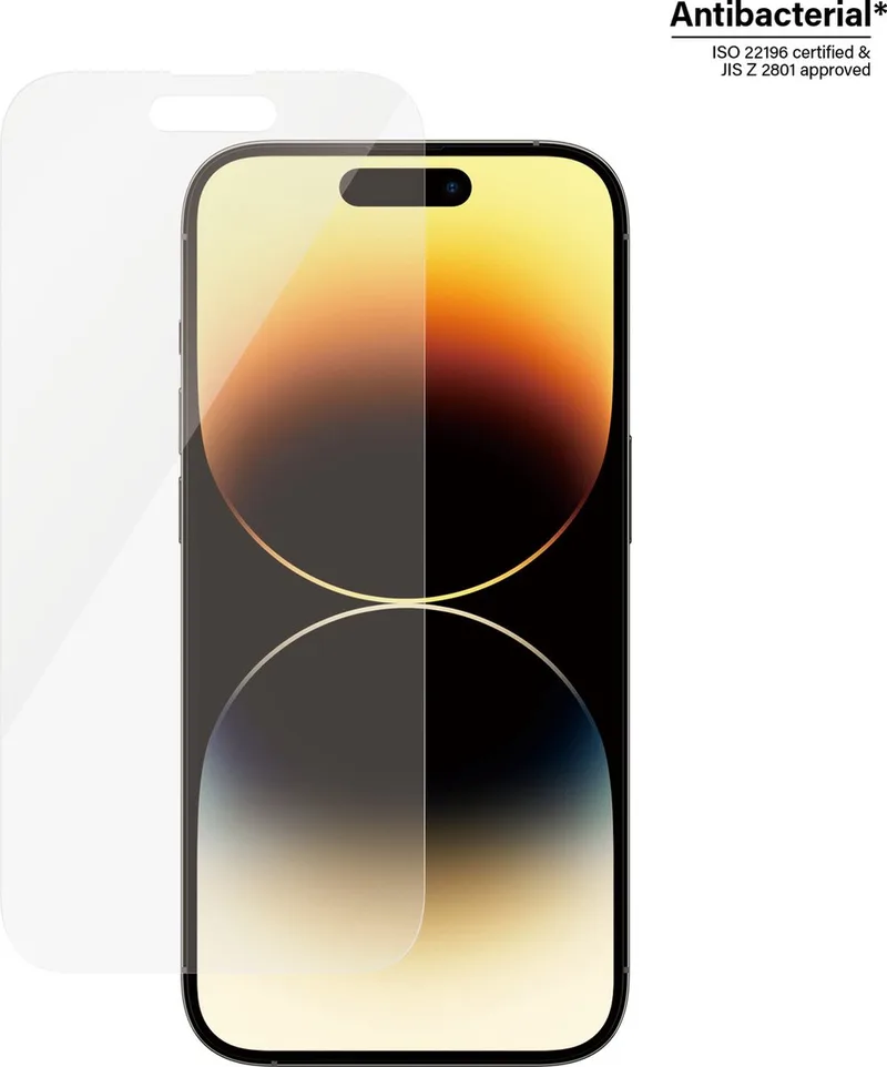 Screenprotector geschikt voor Apple iPhone 14 Pro Glazen | PanzerGlass Classic Fit Screenprotector - Case Friendly by PanzerGlass – product photo