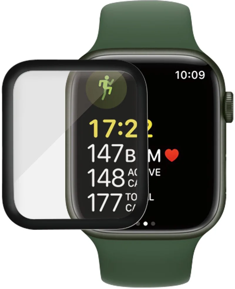Screenprotector geschikt voor Apple Watch - 41 mm Glazen | PanzerGlass Platinum Screenprotector van PanzerGlass in Transparant – productfoto