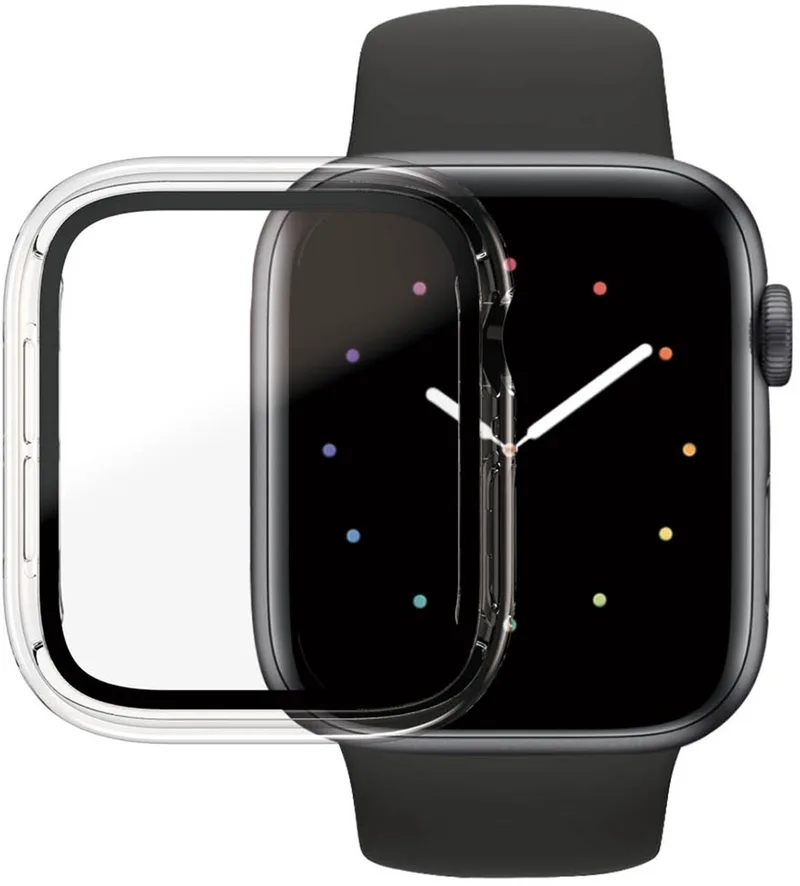 Screenprotector geschikt voor Apple Watch - 44 mm Glazen | PanzerGlass Full Body Protector - Case Friendly de PanzerGlass en Transparent – photo produit