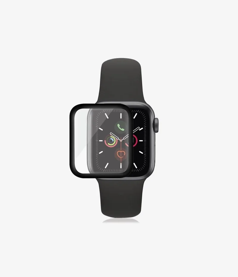 Screenprotector geschikt voor Apple Watch - 44 mm Glazen | PanzerGlass Performance Screenprotector by PanzerGlass in Black – product photo