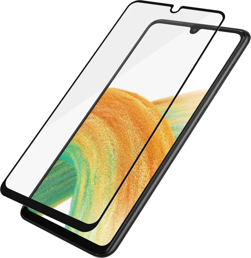 Screenprotector geschikt voor Samsung Galaxy A33 Glazen | PanzerGlass Edge to Edge Screenprotector - Case Friendly - Zwart von PanzerGlass – Produktfoto