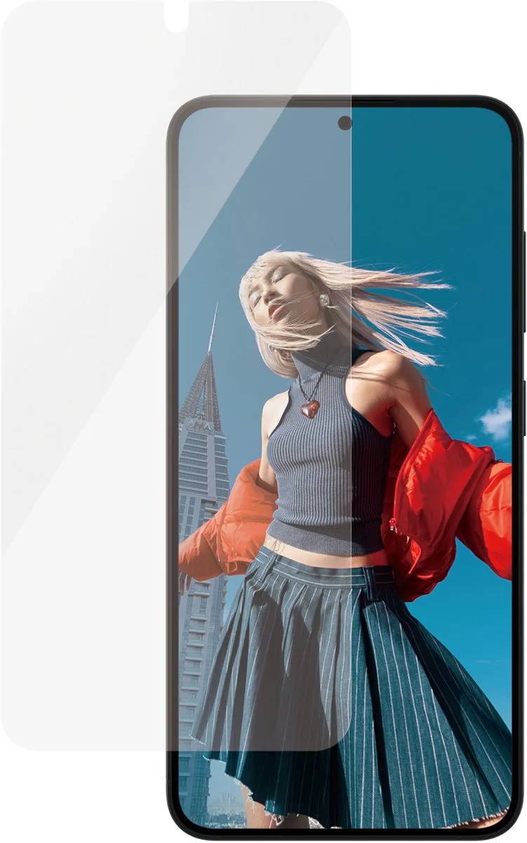 Screenprotector geschikt voor Samsung Galaxy S25 Glazen | PanzerGlass Ceramic Screenprotector - Case Friendly by PanzerGlass – product photo