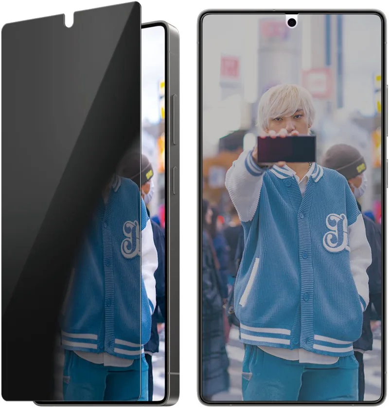 Screenprotector geschikt voor Samsung Galaxy S25 Ultra Glazen | PanzerGlass Ultra-Wide Fit Privacy Screenprotector Privacy - Case Friendly - Zwart von PanzerGlass – Produktfoto