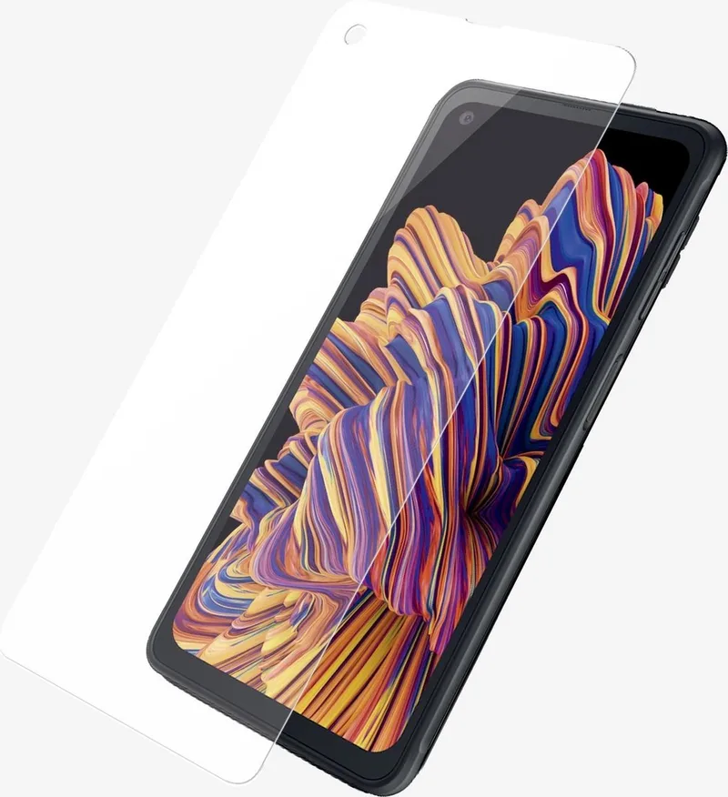 Screenprotector geschikt voor Samsung Galaxy Xcover Pro Glazen | PanzerGlass Edge to Edge Screenprotector - Case Friendly de PanzerGlass – photo produit