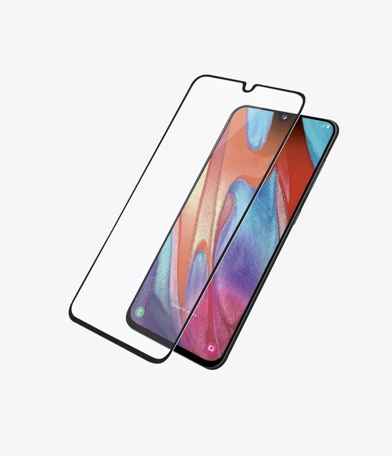 Screenprotector Zwart Case Friendly Samsung Galaxy A41 van PanzerGlass – productfoto