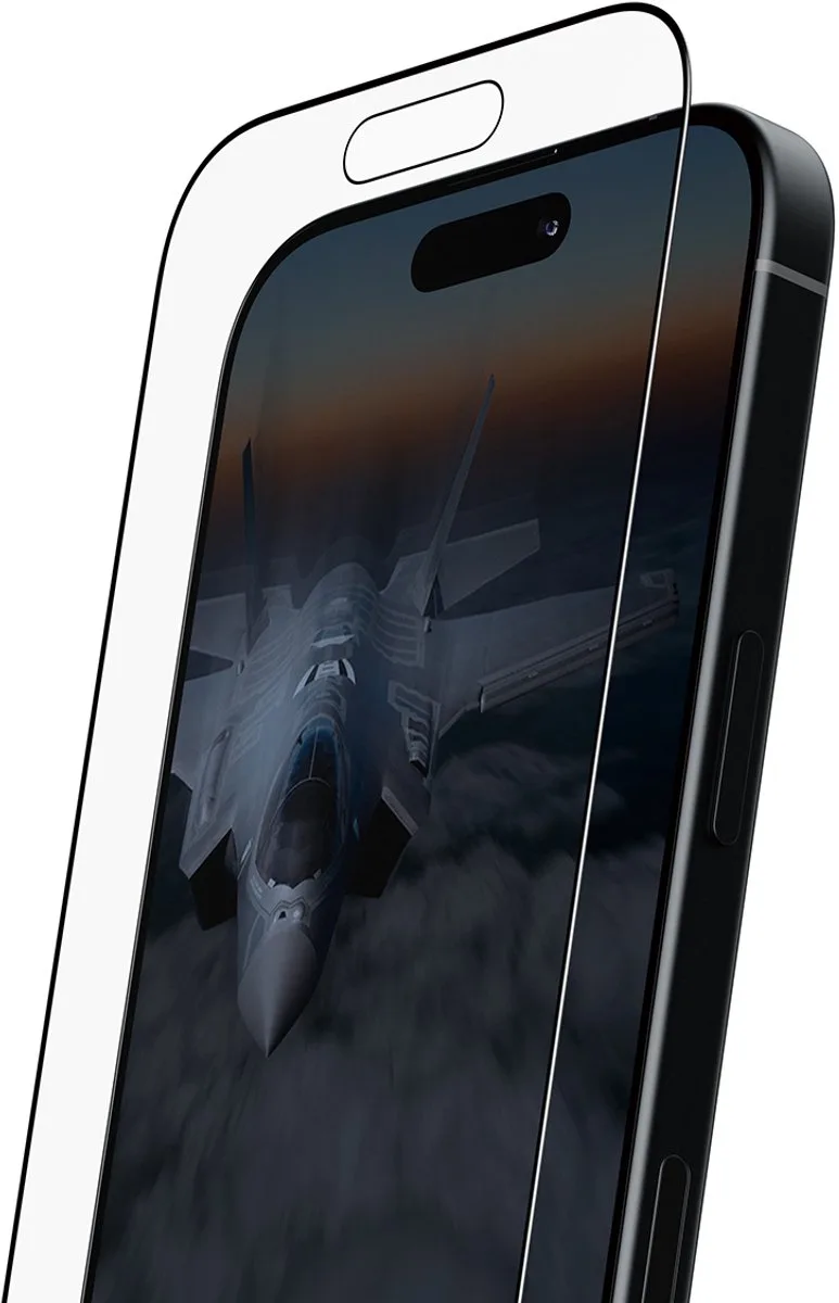 Stealth Ultra Wide Fit iPhone 17 glazen screenprotector FastFit in a box från PanzerGlass – produktbild