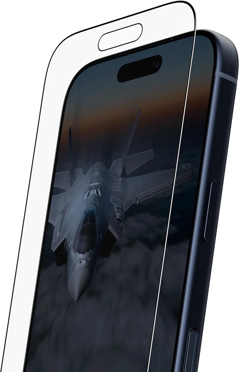 Stealth Ultra Wide Fit iPhone 17 Pro glazen screenprotector FastFit in a box från PanzerGlass – produktbild