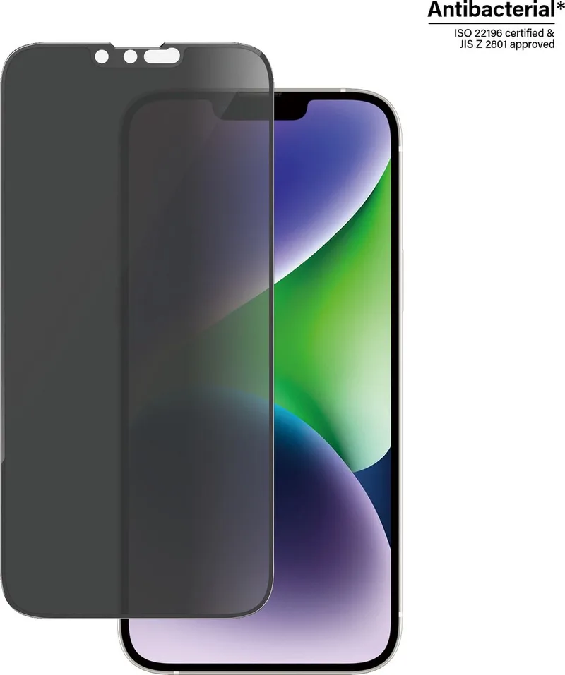Ultra Wide iPhone 14 Plus Screen Protector Privacy Glass by PanzerGlass – product photo