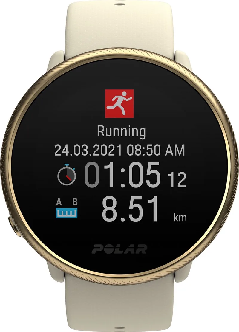 Ignite 2 Smartwatch Sportwatch Activity Tracker Champagne/Gold S-L by Polar in Champagne, Gold – product photo