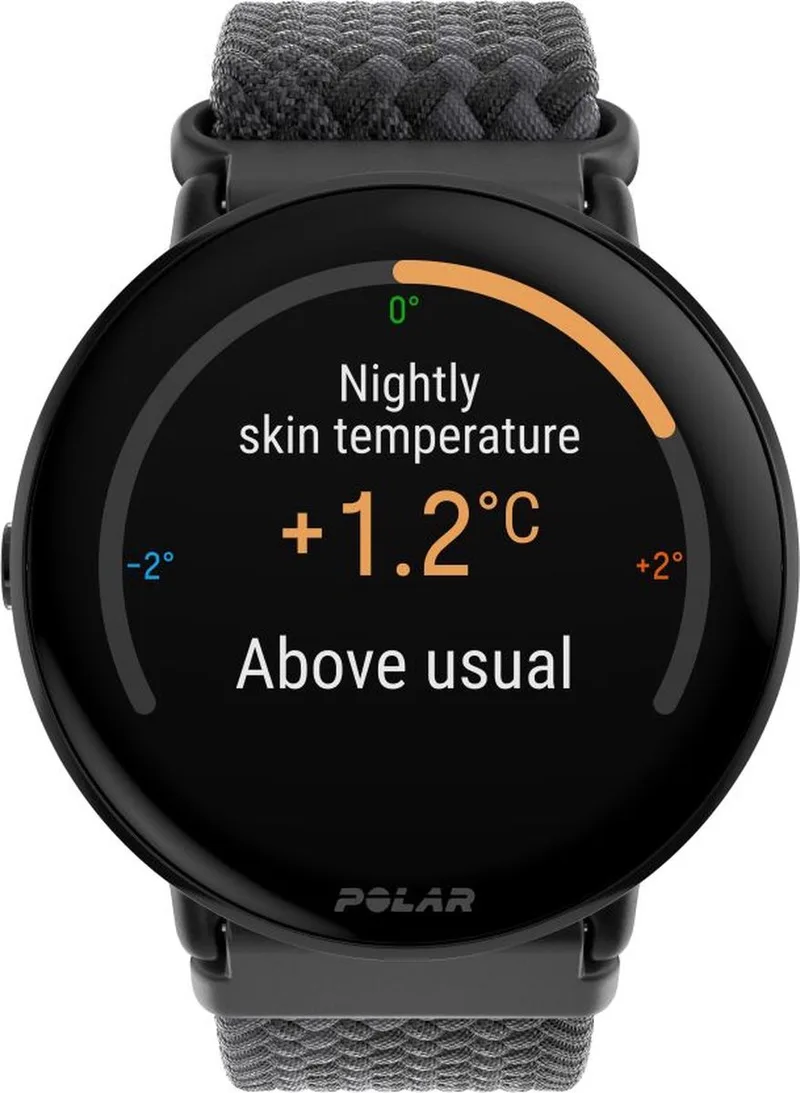 Ignite 3 - Fitness Smartwatch & GPS Activity Tracker - Black / Braided Yarn - S-L fra Polar i Sort – produktbillede