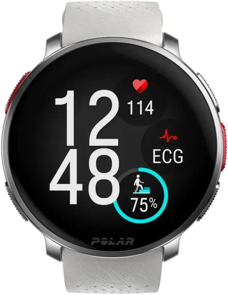 VANTAGE V3 Sport Smartwatch met GPS van Polar in Zilver, Abrikoos – productfoto