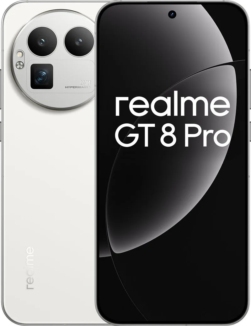 GT8 Pro 12GB + 256GB Diary White van realme in Wit – productfoto
