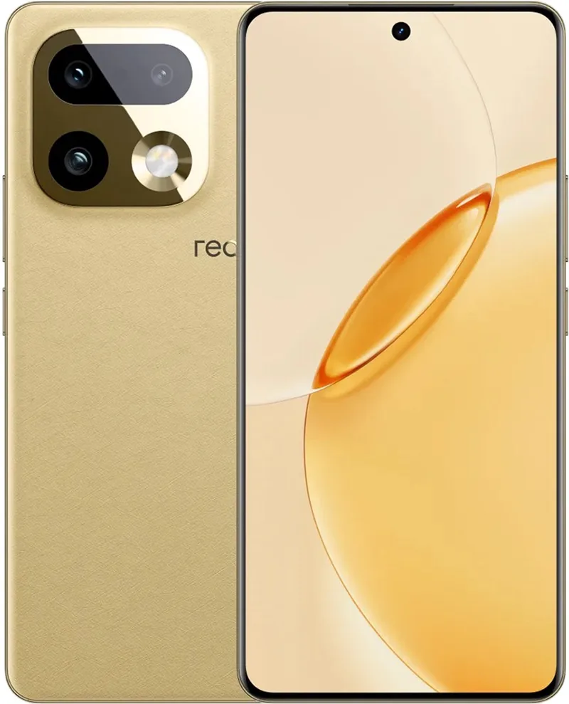 realme 16 Pro Plus 5G 12GB+512GB 200MP Camera 7000 mAh 80W IP69 Snapdragon 7 Gen 4 by realme in Gold – product photo
