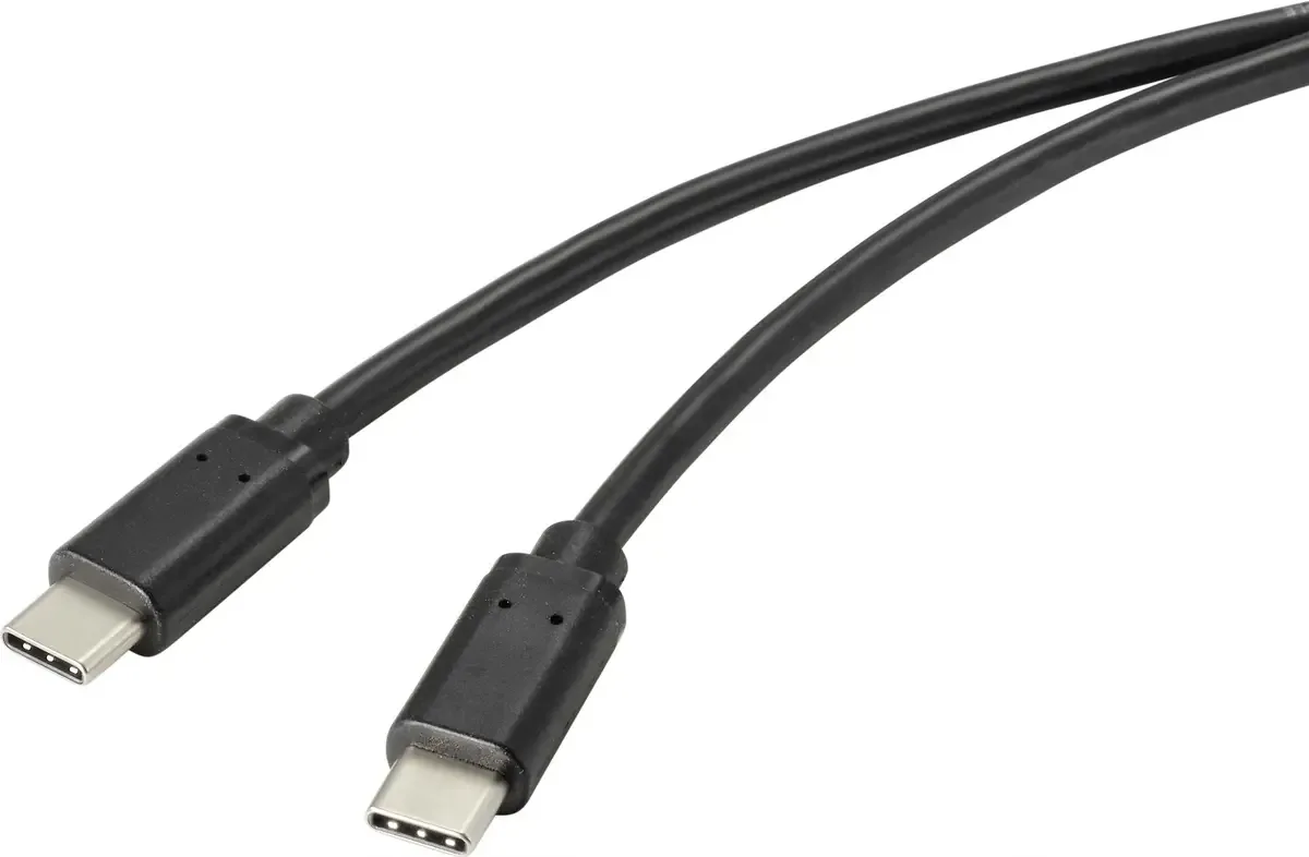 RF-4716842 USB-kabel USB 2.0 USB-C stekker 2.00 m Met anti-microbacterieel oppervlak fra Renkforce i Sort – produktbillede