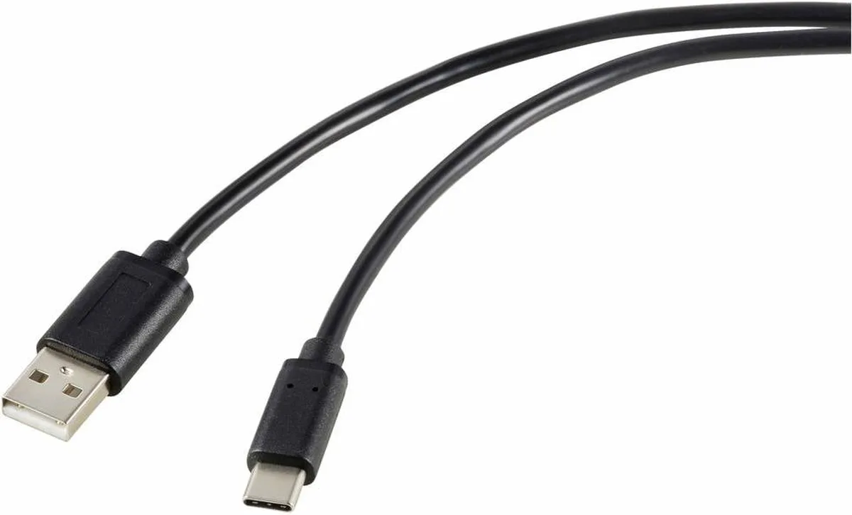 RF-5720398 USB-kabel USB 2.0 1,8 m USB A USB C från Renkforce i Svart – produktbild