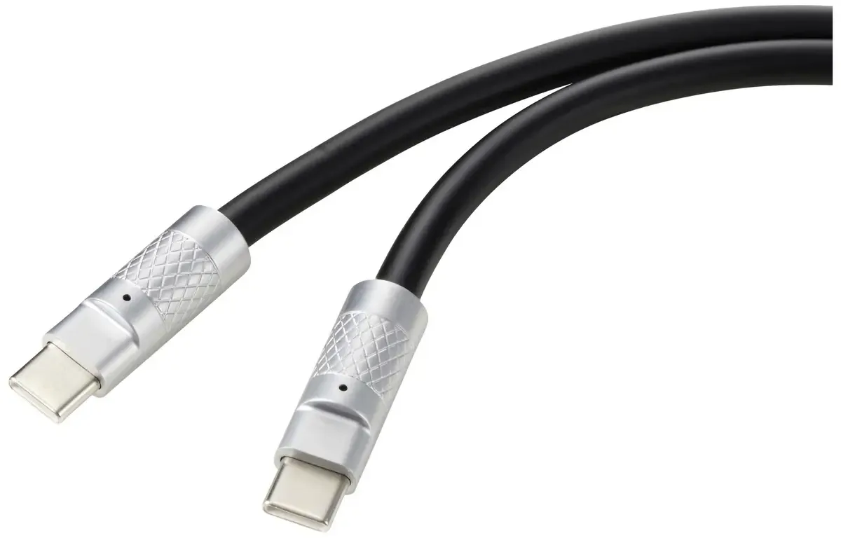 RF-6056870 USB-C-kabel USB 2.0 USB-C stekker, USB-C stekker 0.50 m fra Renkforce i Sort – produktbillede