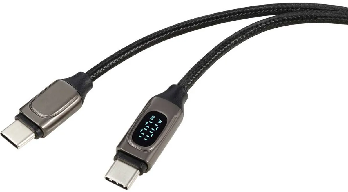 Câble USB USB 2.0 USB-C® mâle, USB-C® mâle 2.00 m argent (métallisé) RF-6249498 de Renkforce en Argent – photo produit