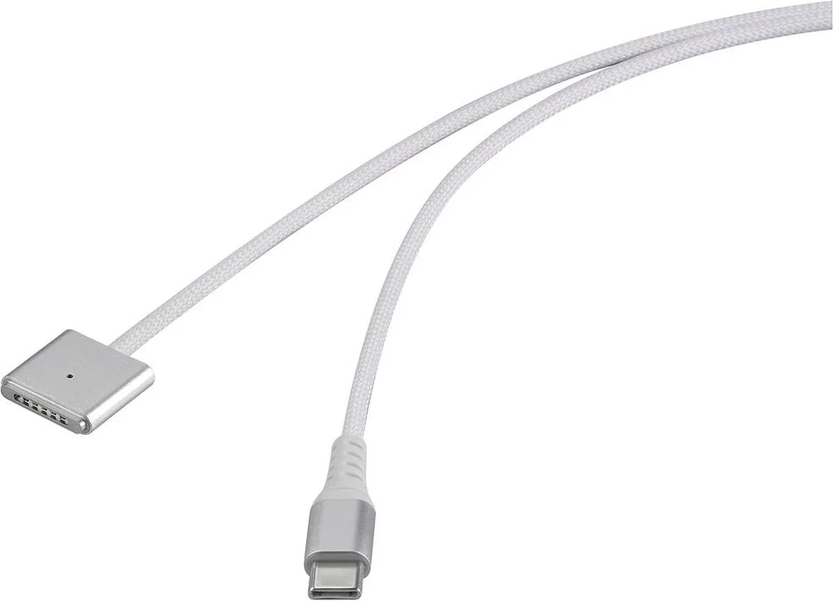 RF-6437916 USB-laadkabel USB-C, Magsafe 3 2.00 m Magnetische stekker från Renkforce i Vit – produktbild