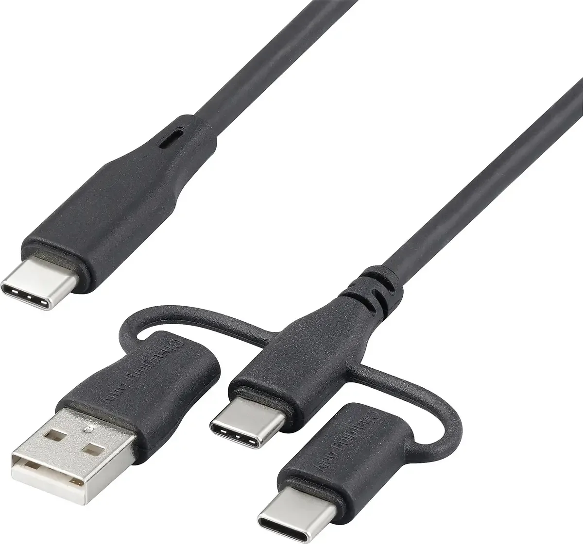 USB-laddningskabel USB 2.0 USB-C® 0.50 m Svart RF-6615906 från Renkforce i Svart – produktbild
