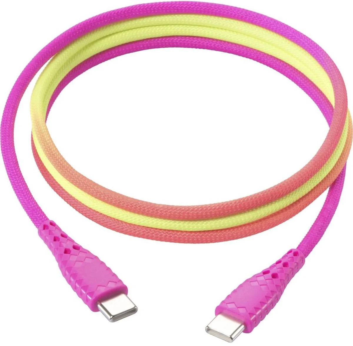 RF-6872334 USB-kabel USB 2.0 USB-C stekker, USB-C stekker 1.00 m von Renkforce in Gekleurd – Produktfoto