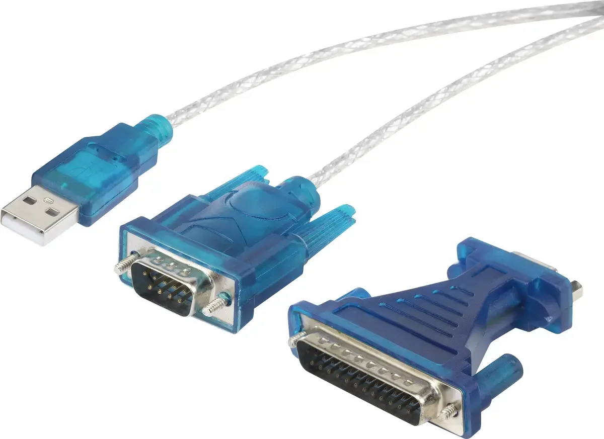 USB Adapter [1x D-SUB-stik 9-pol. , D-SUB-stik 25-pol. - 1x USB 1.1 stik A] 40.00 cm forgyldte stik från Renkforce i Svart – produktbild