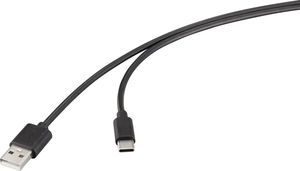 USB-kabel USB 2.0 USB-A-hanstik, USB-C® stik 2.00 m RF-6830422 de Renkforce en Noir – photo produit