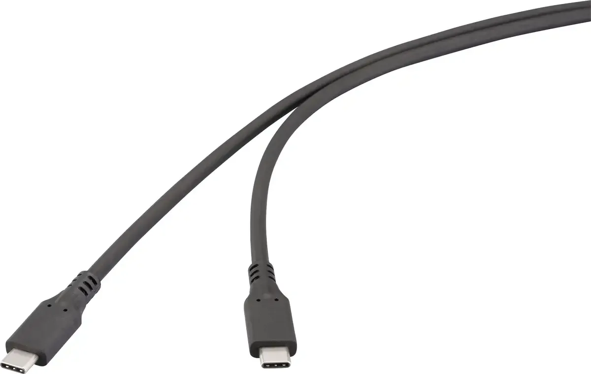 USB-kabel USB4™ USB-C® stik 1.00 m RF-6830438 fra Renkforce i Sort – produktbillede