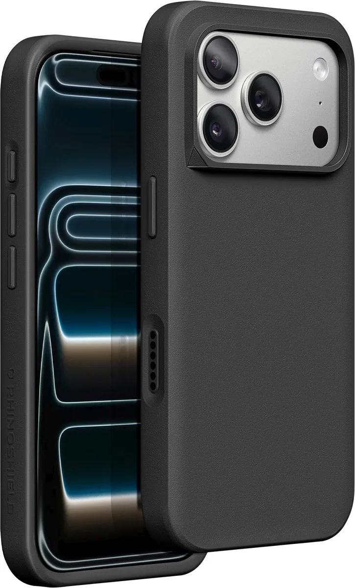 Hoesje geschikt voor iPhone 17 Pro - SolidX MagSafe Matte Afwerking & Anti-Shock 3.5m från RhinoShield i Svart – produktbild