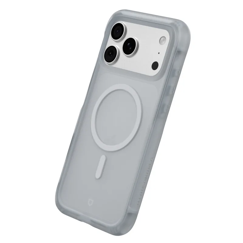 MagSafe-hoesje voor iPhone 17 Pro Max, AirX, Ultra gebogen en meerlaagse bescherming met valbescherming van militaire kwaliteit, Duurzaamheid, 100% recyclebaar, Magnetisch grijs by RhinoShield – product photo