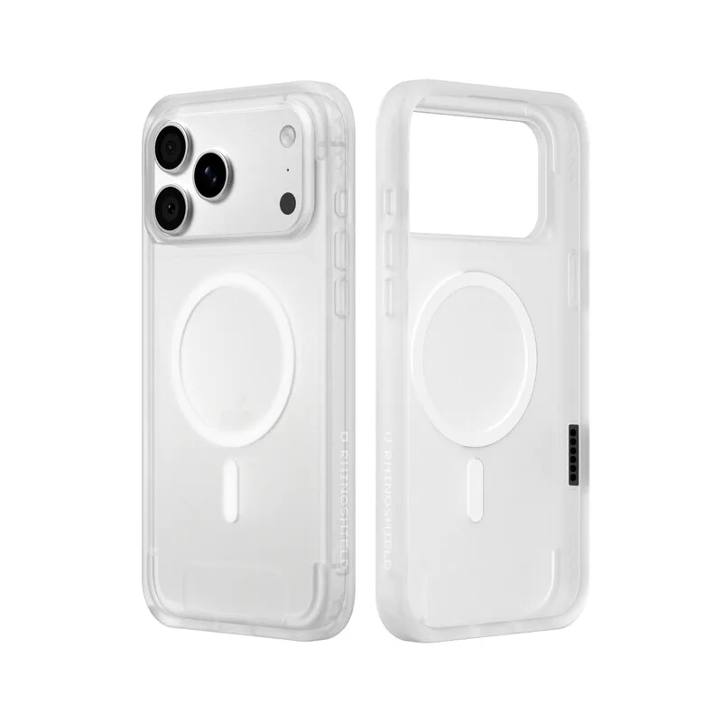 MagSafe Telefoonhoesje, compatibel met iPhone 17 Pro Max & iPhone 18 Pro Max, SolidX, versterkte schokabsorberende bescherming, minimalistisch en slank design met bescherming van militaire kwaliteit, Mat transparant by RhinoShield – product photo
