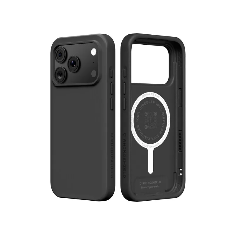 Telefoonhoesje compatibel met MagSafe voor iPhone 17 Pro & iPhone 18 Pro | SolidX Klassiek zwart van RhinoShield – productfoto