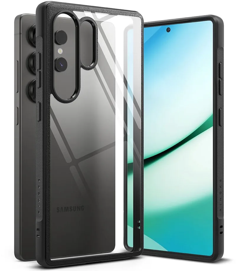Fusion Bold Galaxy S25 Ultra Zwart by Ringke in Transparent – product photo