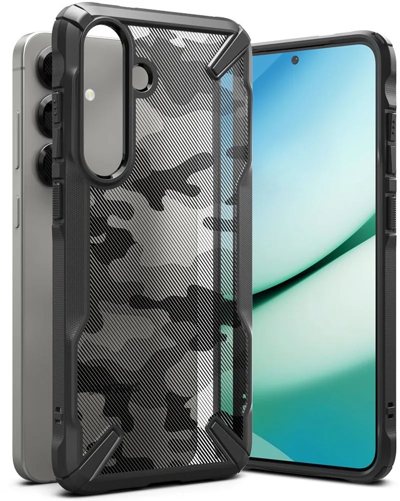Fusion X Hoesje Voor Galaxy S25 Plus Bescherming Met Elastiek de Ringke en Transparent – photo produit