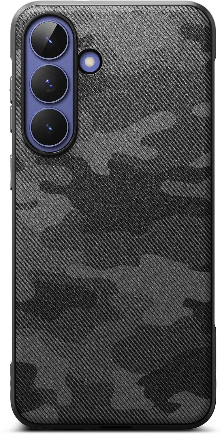 Onyx | Hoesje Geschikt voor Samsung Galaxy S26 FE | Back Cover Flexibel TPU | Militaire Standaard | Camo by Ringke in Black – product photo