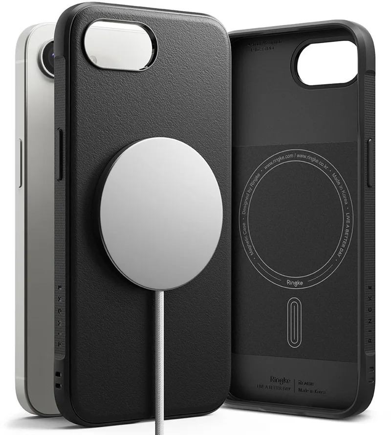Onyx Magnetische Hoes Voor Magsafe Iphone 16E Beschermende Beveiliging fra Ringke i Gennemsigtig – produktbillede