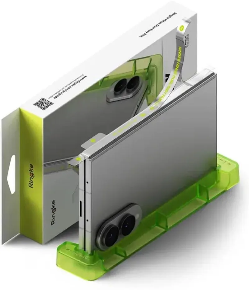 Scharnier Protector Geschikt voor Samsung Galaxy Z Fold 8 - Hinge Dual Easy Film - PET Display Folie - Volledig Dekkend - 2-Pack by Ringke – product photo