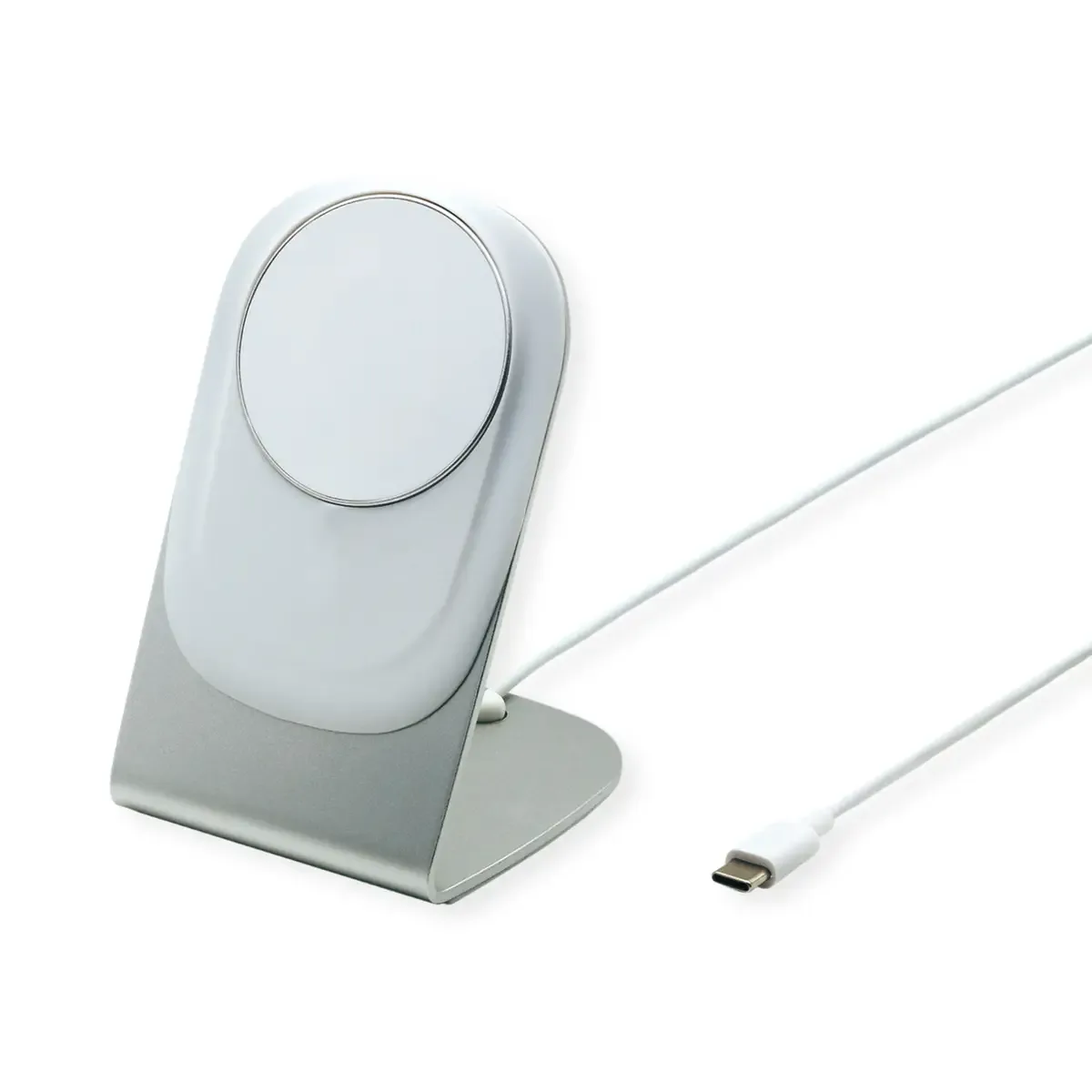 Magnetische inductieoplader met standaard voor mobiele apparaten, 15W van Roline – productfoto