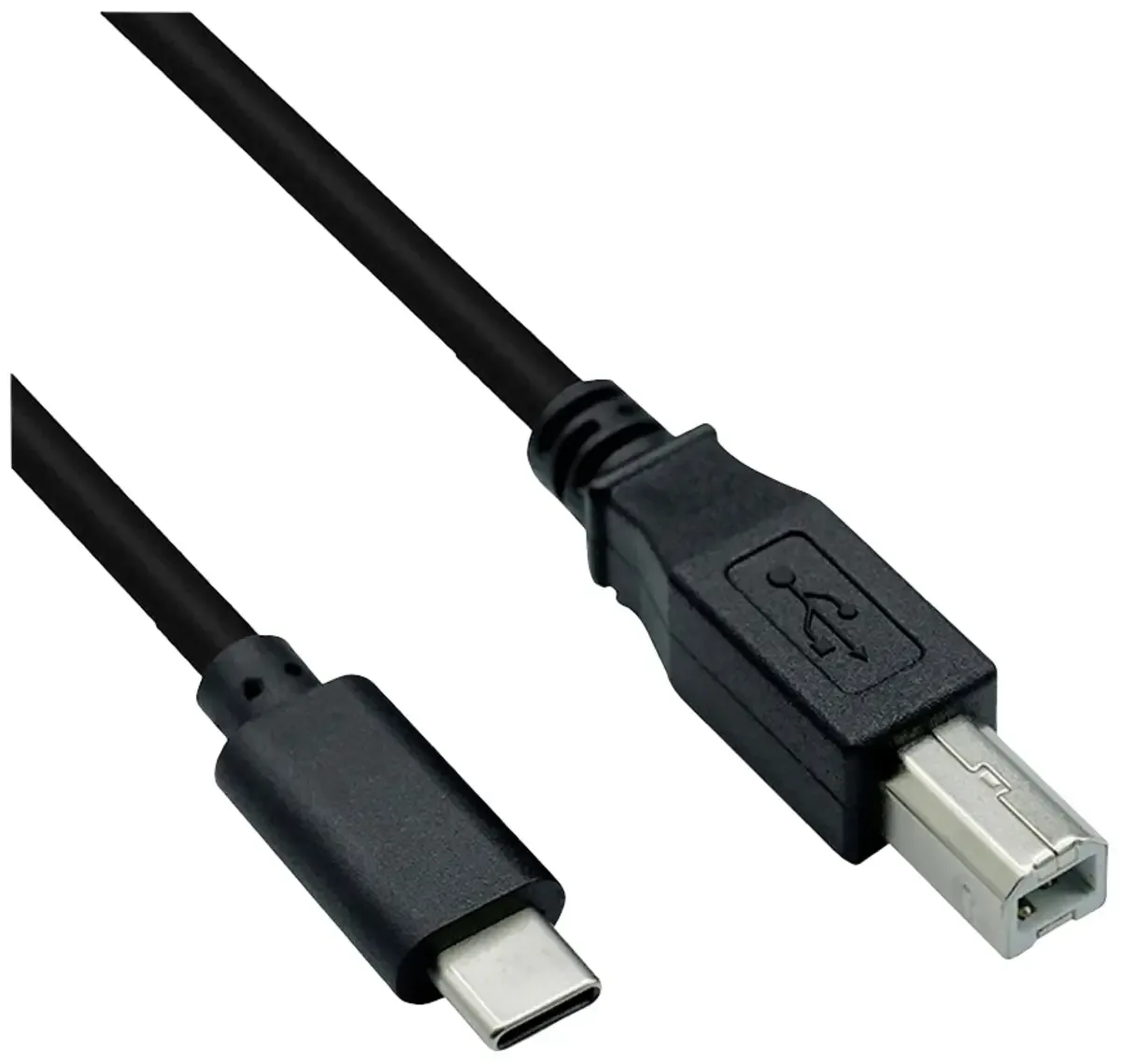 USB-kabel USB 2.0 USB-C® stik, USB-B-hanstik 3.00 m Afskærmet 11.02.8337 från Roline i Svart – produktbild