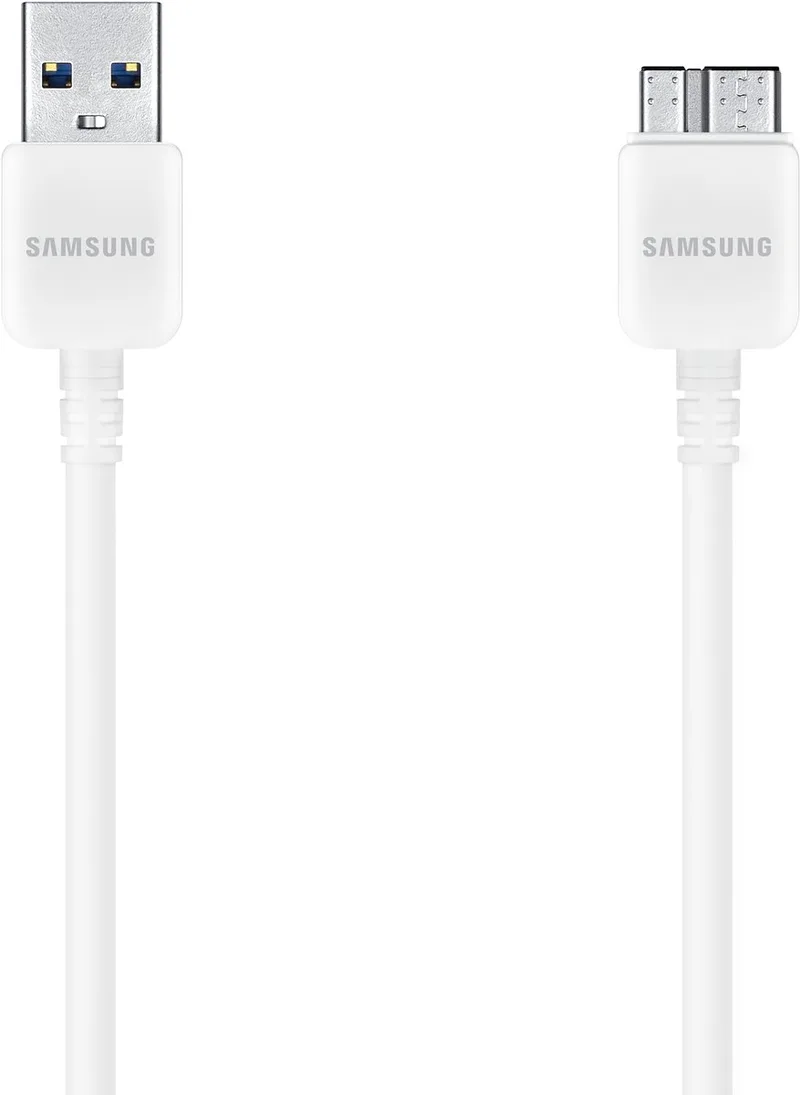 datakabel USB 3.0 van Samsung in Wit – productfoto