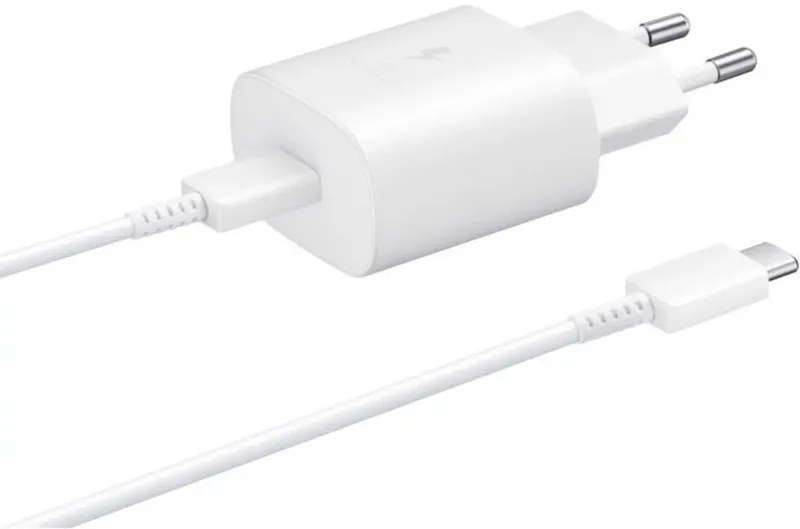 EP-TA800XWEGWW USB Ladegerät 25 W 1x USB-A, 1x USB-C® SuperCharge Weiß Steckdose Schnellladegerät by Samsung – product photo