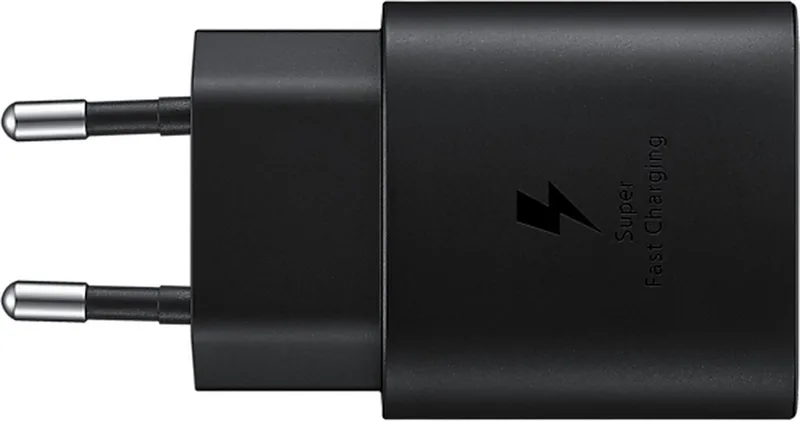 Fast Charge 25W PD oplader - USB-C Snellader från Samsung i Svart – produktbild
